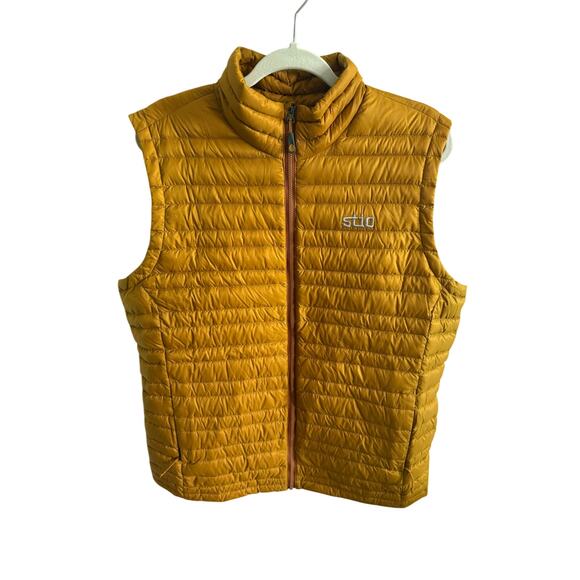 Stio Men’s Pinion Down Vest - Yellow - Medium - Picture 1 of 3
